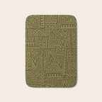 Polynesian Tribal Pattern Bath Mat Gallery Image 1