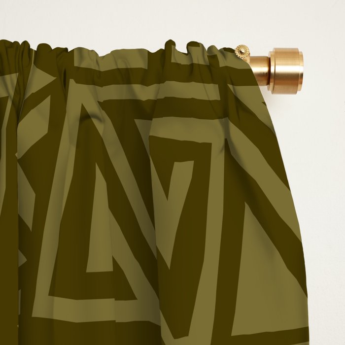 Polynesian Tribal Pattern Window Curtain Gallery Image 2