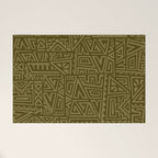 Polynesian Tribal Pattern Welcome Mat Gallery Image 1