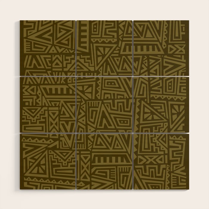 Polynesian Tribal Pattern Wood Wall Art Gallery Image 2