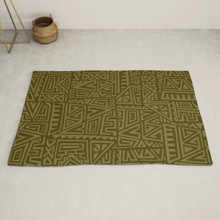 Polynesian Tribal Pattern Rug Gallery Image 2