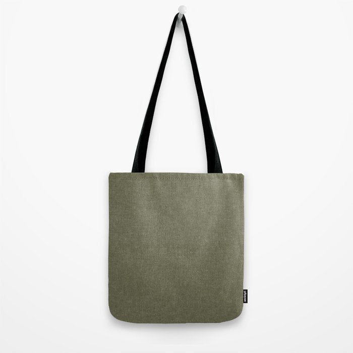 solid woven - dark sage Tote Bag Gallery Image 2