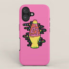 Lit Lava Lamp in pink in 3D iPhone Case Gallery Image 1