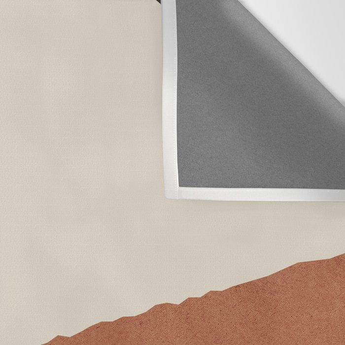 Graphic Edge Shapes - Terracotta Orange Brown Wall Tapestry Gallery Image 3