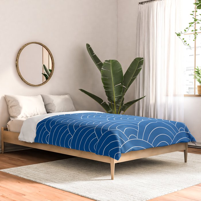 Seigaiha (Sapphire Blue) Comforter Gallery Image 2