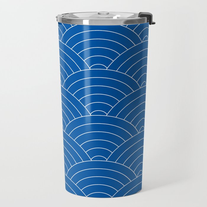 Seigaiha (Sapphire Blue) Travel Mug Gallery Image 2