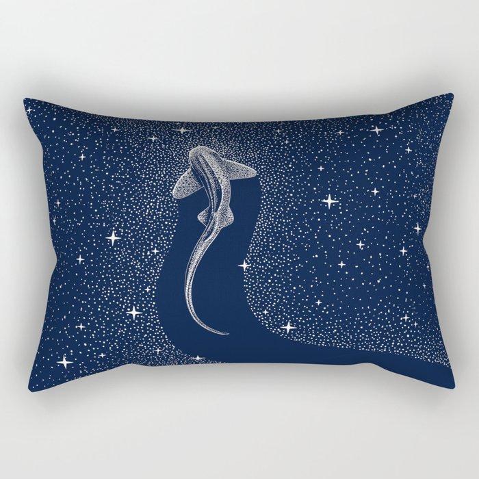 Leopard Shark in Cosmos Rectangular Pillow Gallery Image 1
