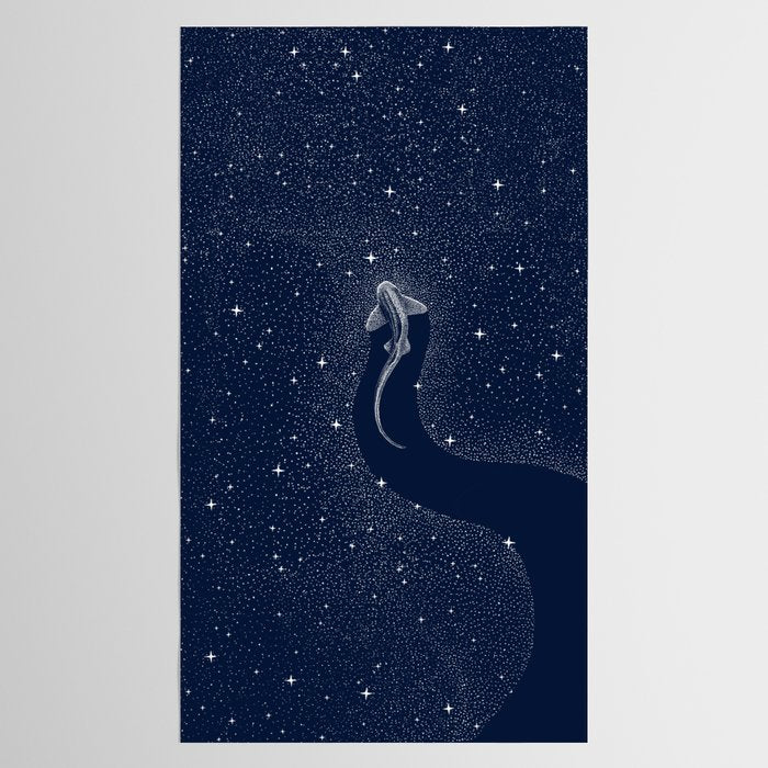 Leopard Shark in Cosmos Tablecloth Gallery Image 2