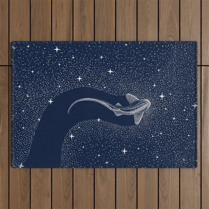 Leopard Shark in Cosmos Outdoor Rug Gallery Image 1