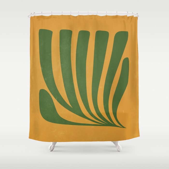 Golden Sunset: Paper Cutouts Matisse Edition  Shower Curtain Gallery Image 1