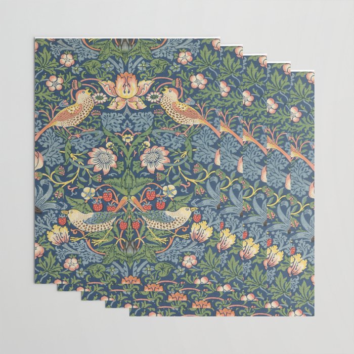 Strawberry Thief - Vintage William Morris Bird Pattern Wrapping Paper Gallery Image 3