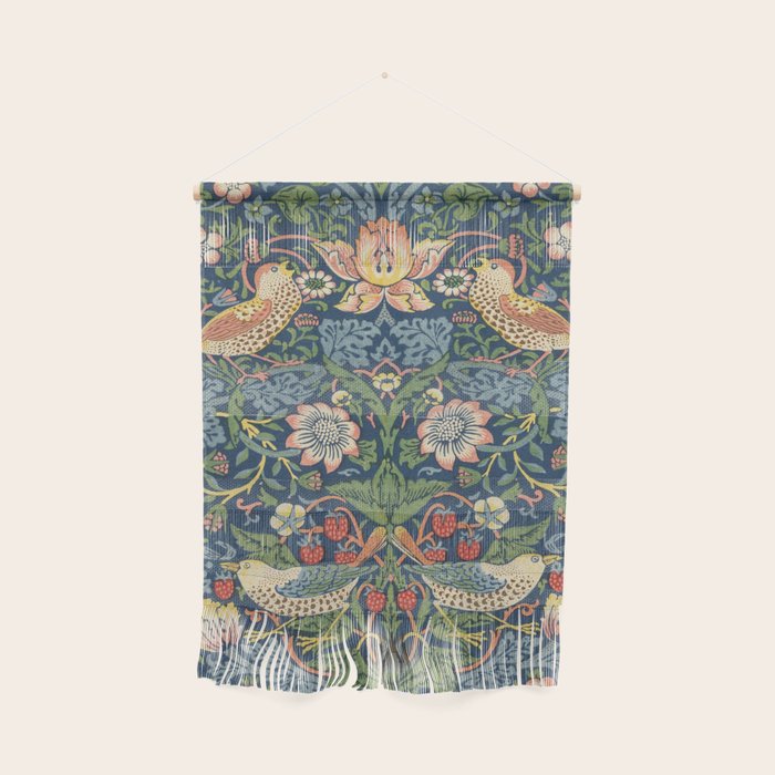 Strawberry Thief - Vintage William Morris Bird Pattern Wall Hanging Gallery Image 1