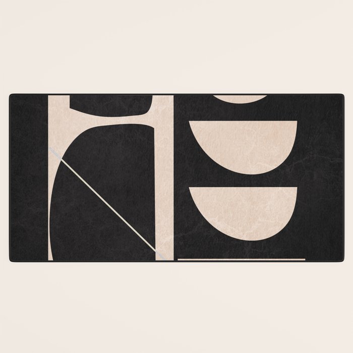 Modern Abstract Minimal Shapes 63 Desk Mat Gallery Image 3