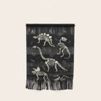Dinosaur Fossils on Black Wall Hanging Gallery Image 1
