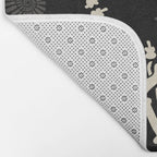 Dinosaur Fossils on Black Bath Mat Gallery Image 2