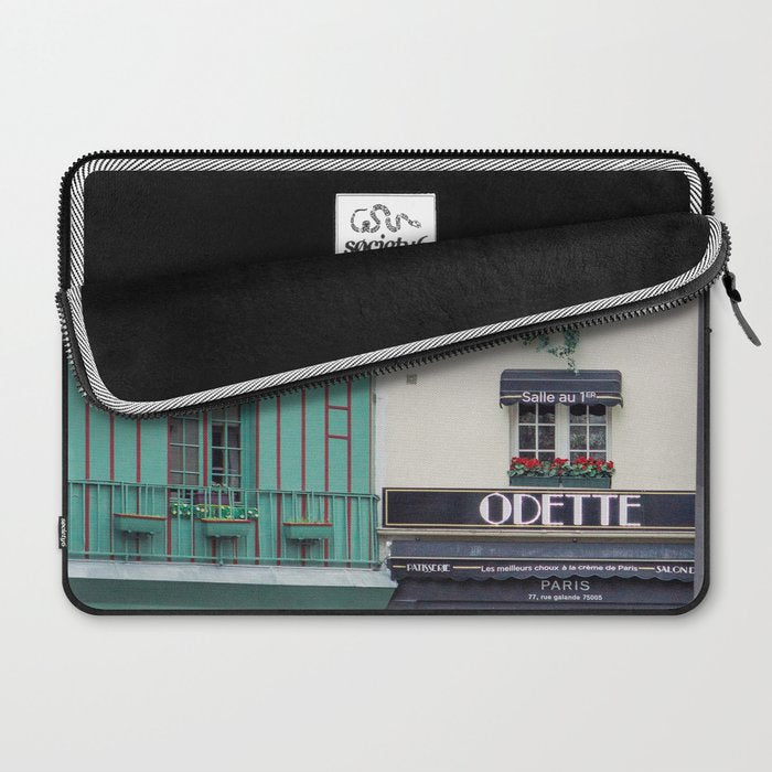 Cafe Odette - Left Bank Parisian Cafe Laptop Sleeve Gallery Image 2