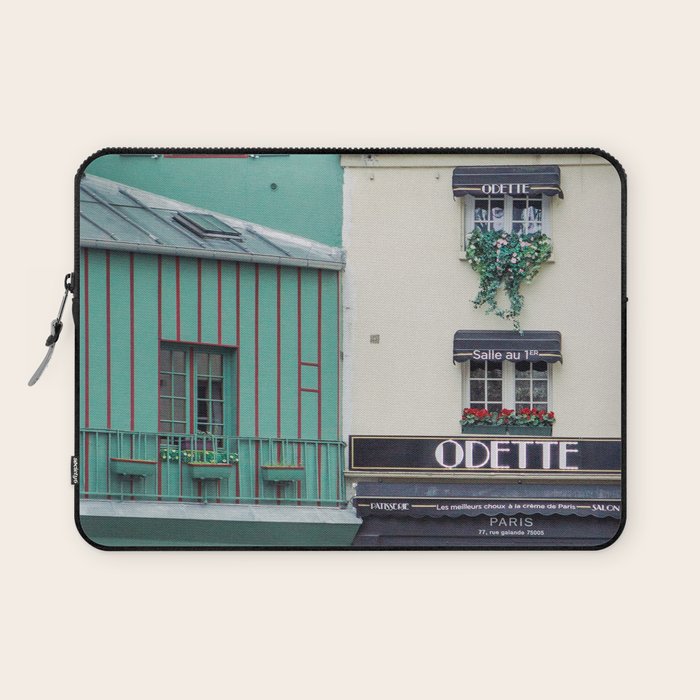 Cafe Odette - Left Bank Parisian Cafe Laptop Sleeve Gallery Image 1