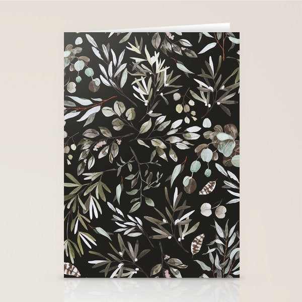 Winter night nature 08 Stationery Card Gallery Image 2