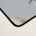 seamless pattern with daisies on a blue background Desk Mat Gallery Image 4