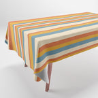 Classic Stripes XX - Retro Summer Tablecloth Gallery Image 1