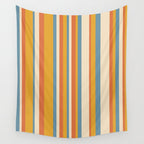 Classic Stripes XX - Retro Summer Wall Tapestry Gallery Image 4