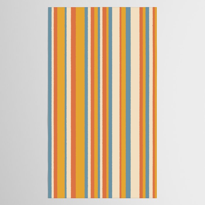 Classic Stripes XX - Retro Summer Tablecloth Gallery Image 2