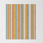 Classic Stripes XX - Retro Summer Throw Blanket Gallery Image 2