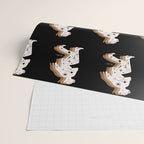 Space Cowboy - Black, white & camel Wrapping Paper Gallery Image 2