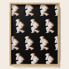 Space Cowboy - Black, white & camel Serving Tray Gallery Image 1