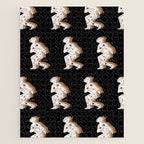 Space Cowboy - Black, white & camel Jigsaw Puzzle Gallery Image 1