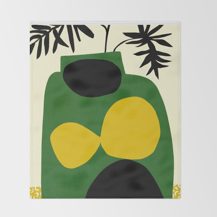 Plant V Throw Blanket Gallery Image 2