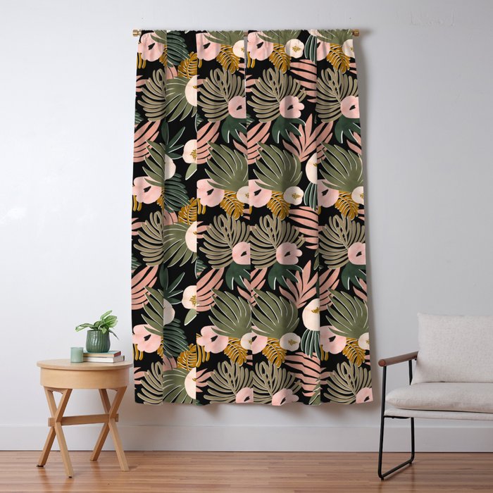Floral garden tropical 7F Window Curtain Gallery Image 5