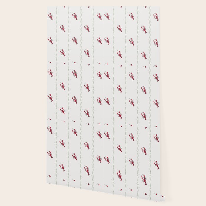 Offset Lobster Pattern Wallpaper Gallery Image 2