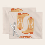 Howdy Cowboy Boots Placemat Gallery Image 1