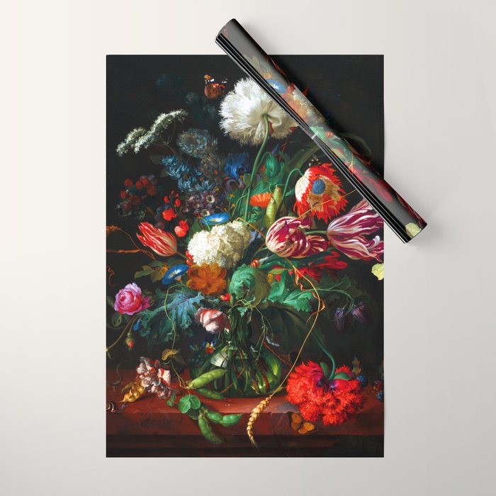 Jan Davidsz de Heem Vase of Flowers Wrapping Paper Gallery Image 1