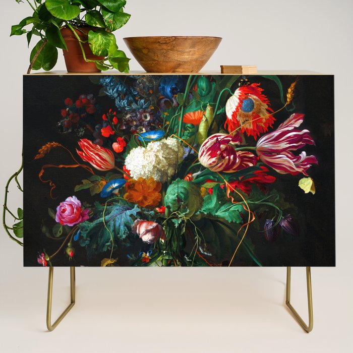 Jan Davidsz de Heem Vase of Flowers Credenza Gallery Image 1