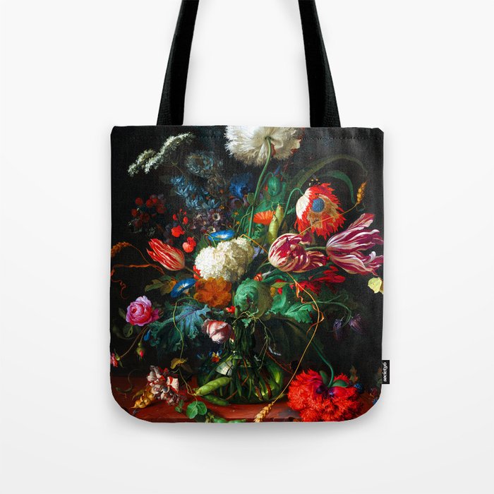 Jan Davidsz de Heem Vase of Flowers Tote Bag Gallery Image 1