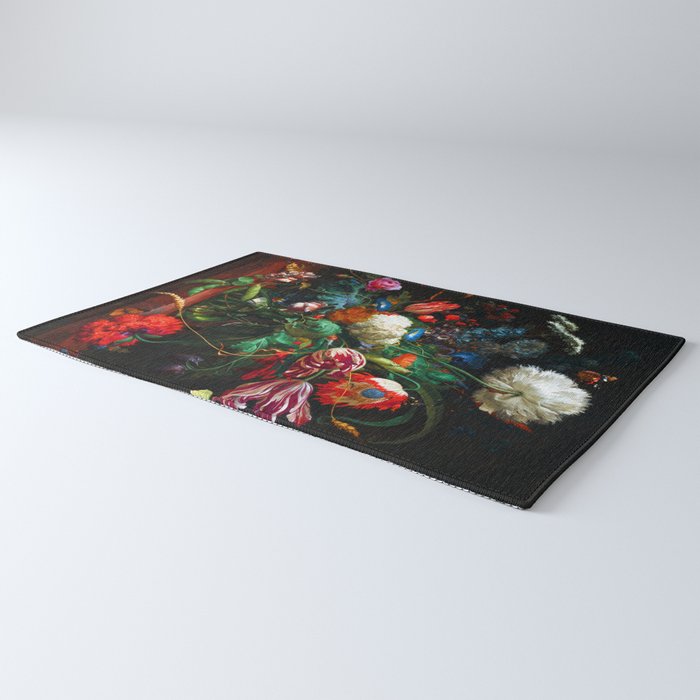 Jan Davidsz de Heem Vase of Flowers Rug Gallery Image 3