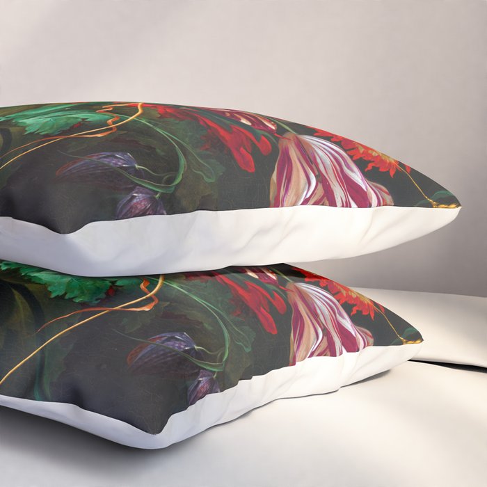 Jan Davidsz de Heem Vase of Flowers Pillow Sham Gallery Image 3