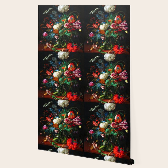 Jan Davidsz de Heem Vase of Flowers Wallpaper Gallery Image 2