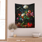 Jan Davidsz de Heem Vase of Flowers Wall Tapestry Gallery Image 2