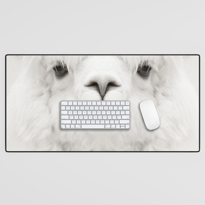 SMILING ALPACA Desk Mat Gallery Image 1