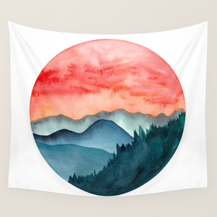 Mini dreamy landscape II Wall Tapestry Gallery Image 4