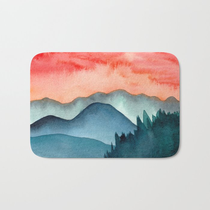 Mini dreamy landscape II Bath Mat Gallery Image 1