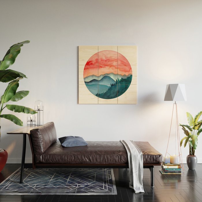 Mini dreamy landscape II Wood Wall Art Gallery Image 2