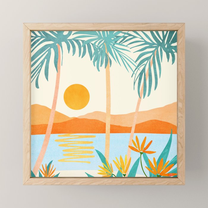 Bali Sunset Mini Art Print Gallery Image 1