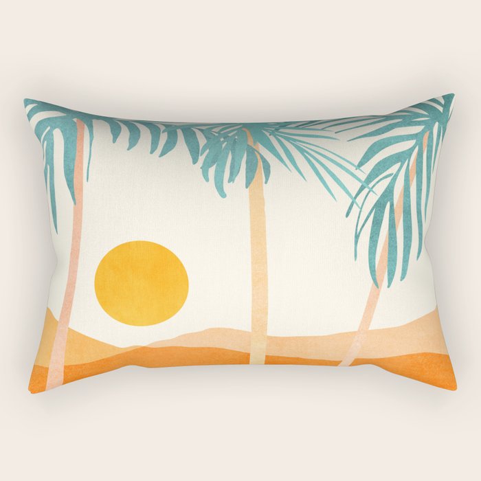 Bali Sunset Rectangular Pillow Gallery Image 1