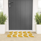 Mid Century Modern Leaves Yellow #society6 #buyart  Welcome Mat Gallery Image 3