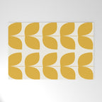 Mid Century Modern Leaves Yellow #society6 #buyart  Welcome Mat Gallery Image 1