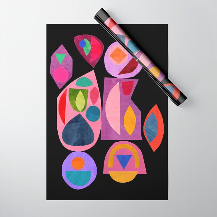Midnight Mirror Wrapping Paper Gallery Image 1